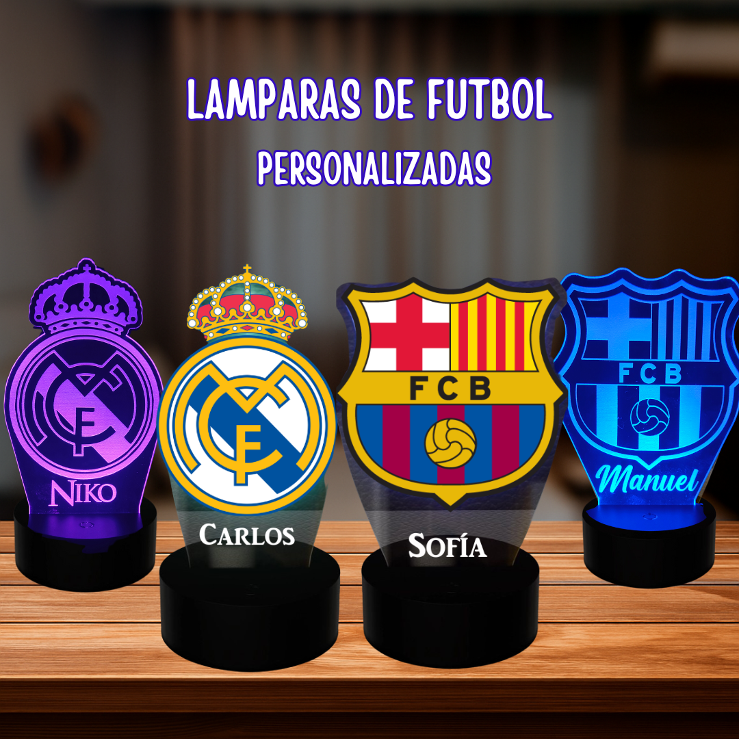Lampara Futbol Personalizada - Futbolamp™