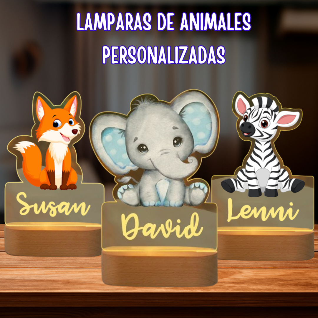 Lámpara de animales 3D personalizada