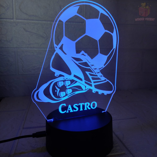 Lámpara de Botas y Balón Personalizada